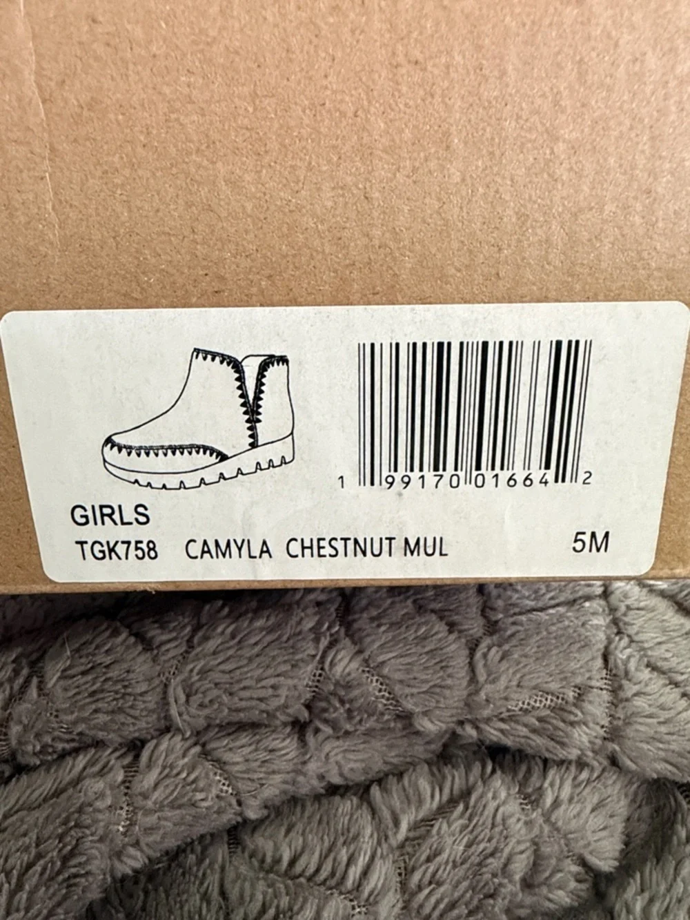 Mia Little Girls' Camyla Boot-NEW-size 5